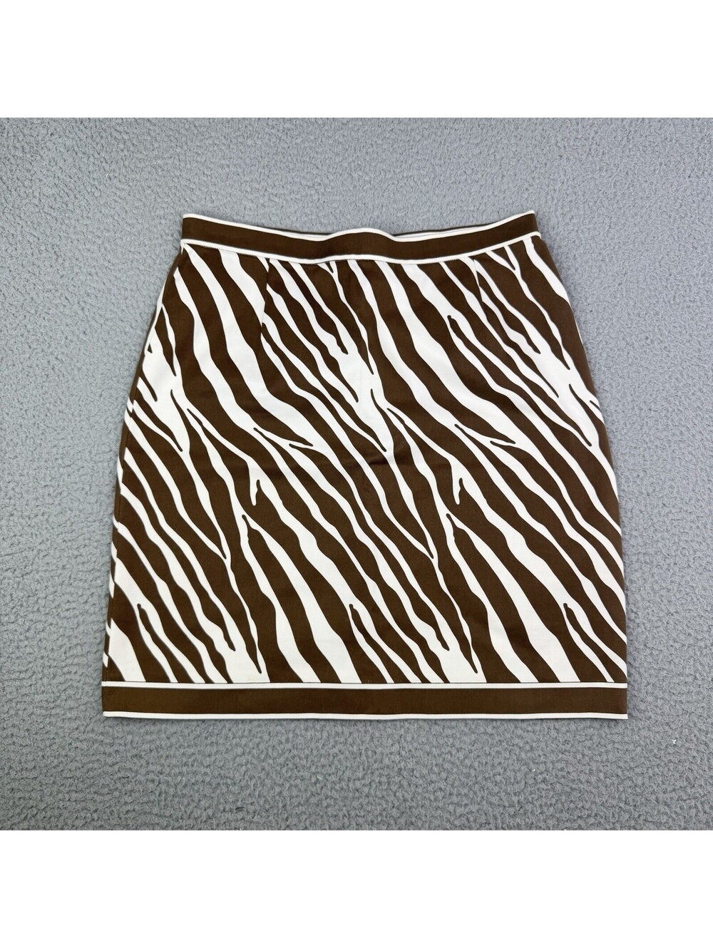 Vtg Y2K Michael Kors Runway Mini Skirt Animal Print Made in Italy Sz 10